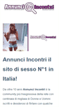 Mobile Screenshot of annunci-incontri.com