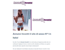 Tablet Screenshot of annunci-incontri.com